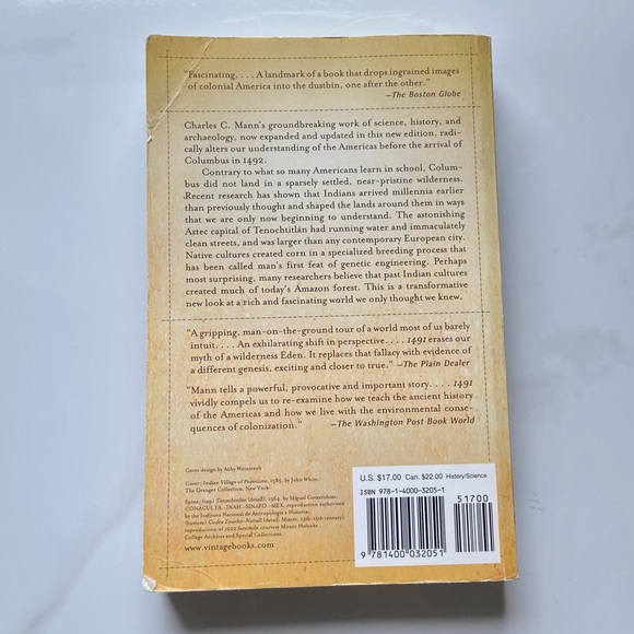 1491 - Book by Charles C. Mann - Picture 2 of 5